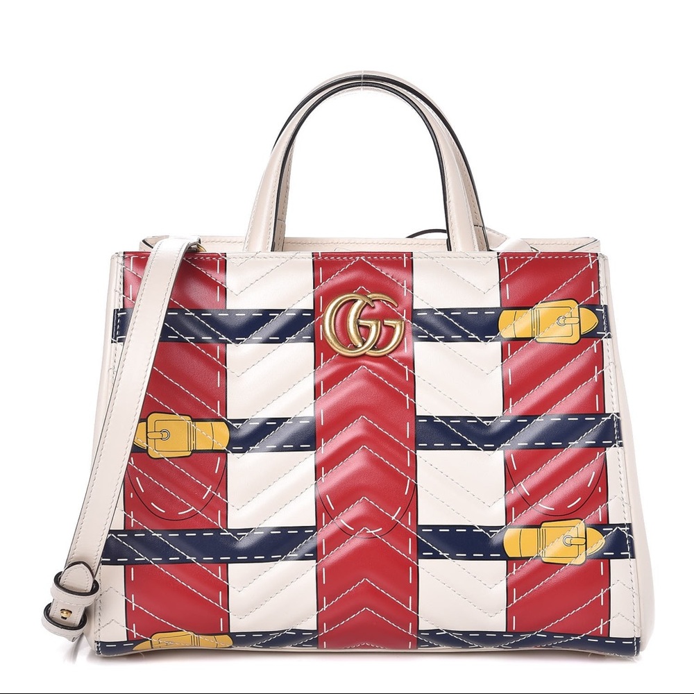 GUCCI TROMPE L’OEIL PRINT GG MARMONT